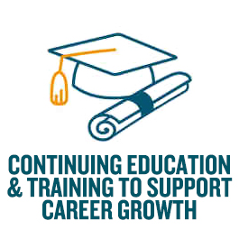 Continuing education & training to support career growth 