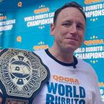 Joey Chestnut QDOBA Burrito Eating Contest